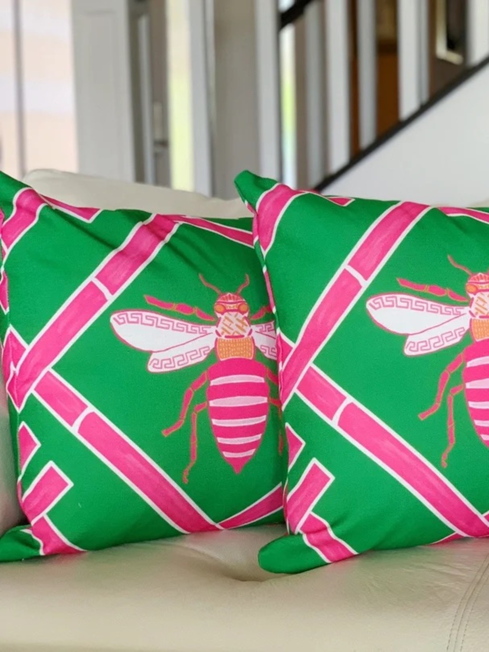 Katie Herman Art Queen Bee Patti Pillow
